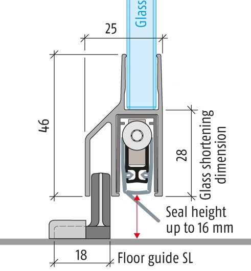 PLANET KG SL 10 (Cam sürme kapı )